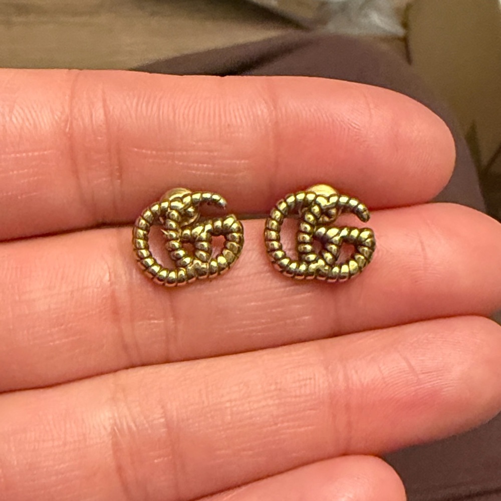 Gucci Gold and bronze earrings